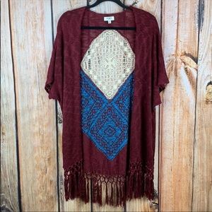 Umgee • Crochet Back Kimono